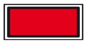 Знак «Щит сигнальный красный»