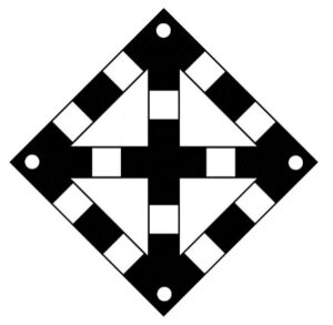 ЖД знак «Поднять нож, закрыть крылья» (одно препятствие)