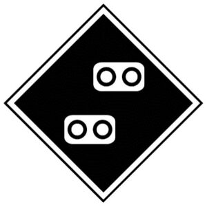 ЖД знак «Внимание! Токораздел»